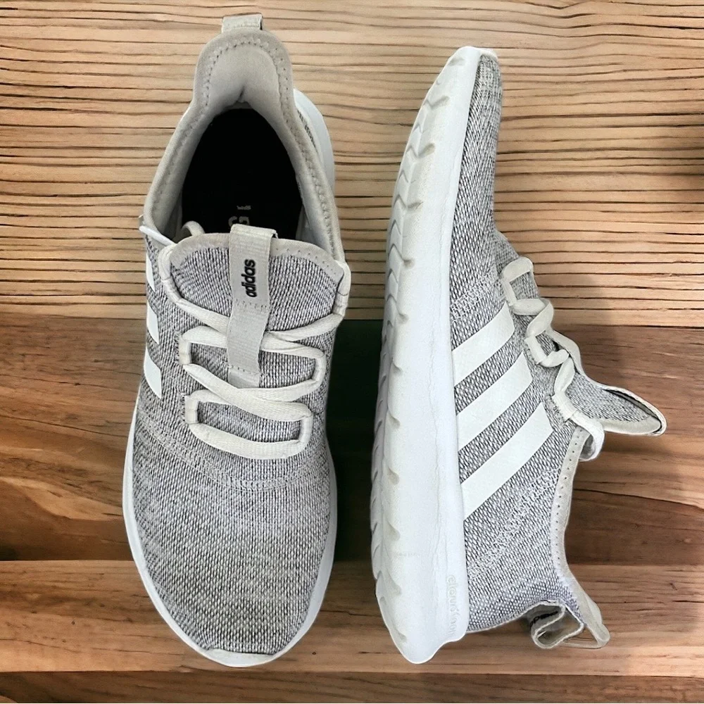 Adidas Womens Cloudfoam Pure 2.0 H04756 Gray Running Shoes Sneakers Size 9.5